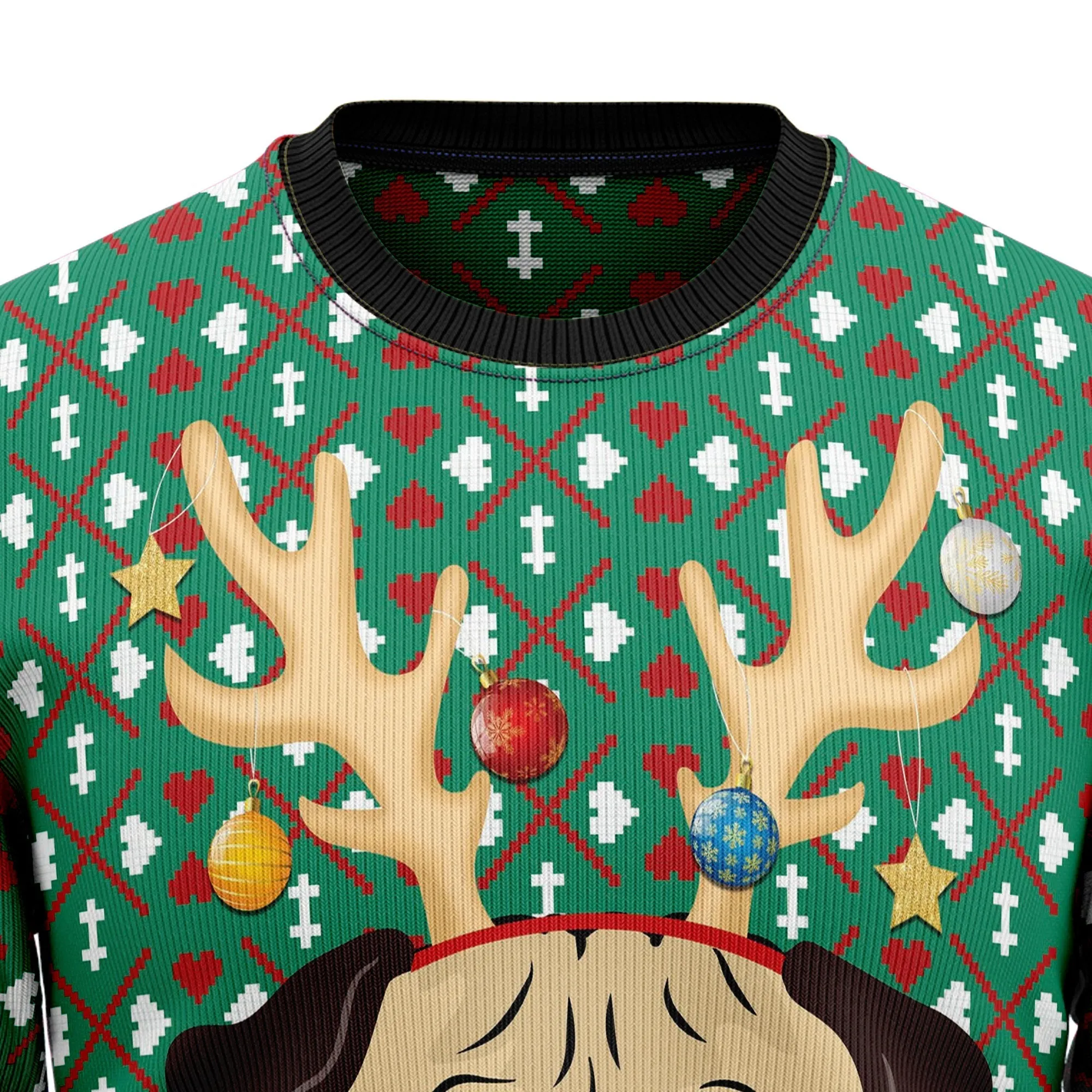 Ugly Christmas Sweater JulesRoche All-Over Print Stylish Winter Jumper
