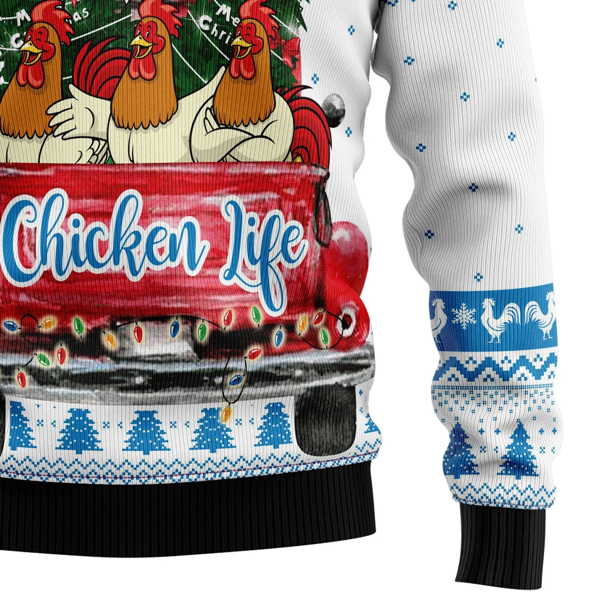 Ugly Sweater JulesRoche All-Over Print Winter Cotton Blend
