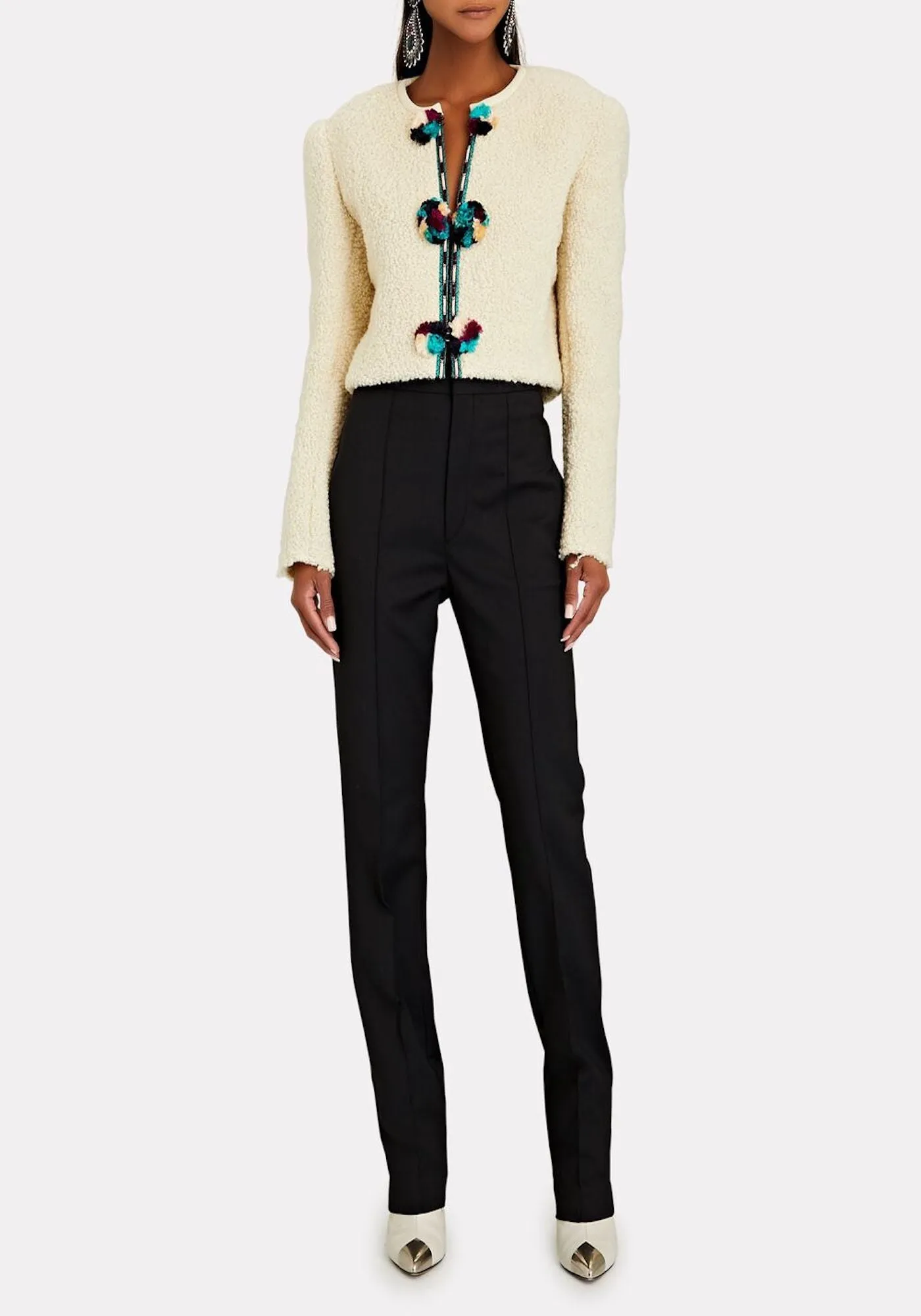 VESTE GRADIAZI IN GREEN ECRU