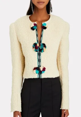 VESTE GRADIAZI IN GREEN ECRU