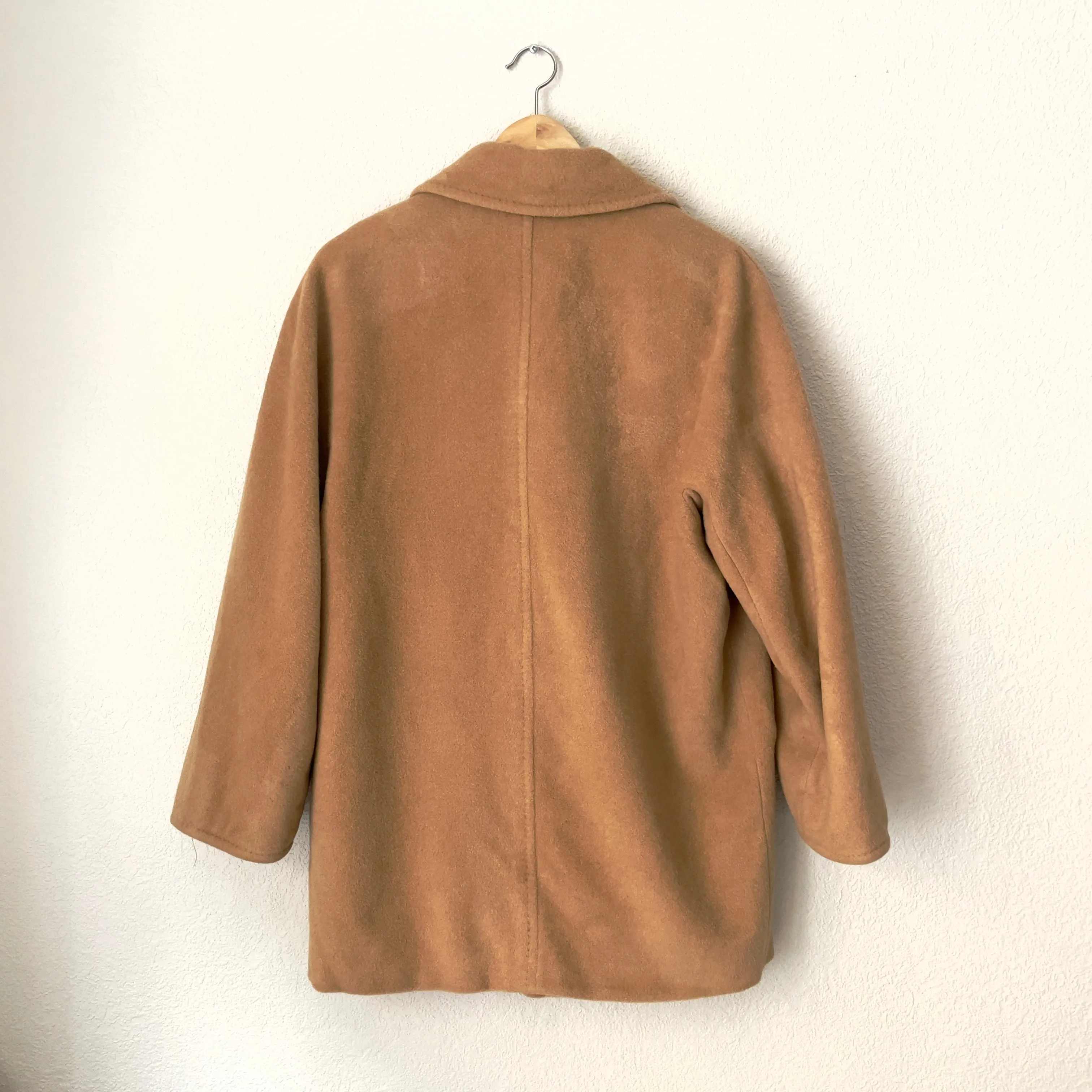 Vintage Camel Pea Coat - Pure Camel Hair