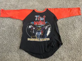Vintage THE WHO Farewell American Tour '82 Jersey T-Shirt – Original 1982 Limited Edition, Large Size, Rock Legend Apparel