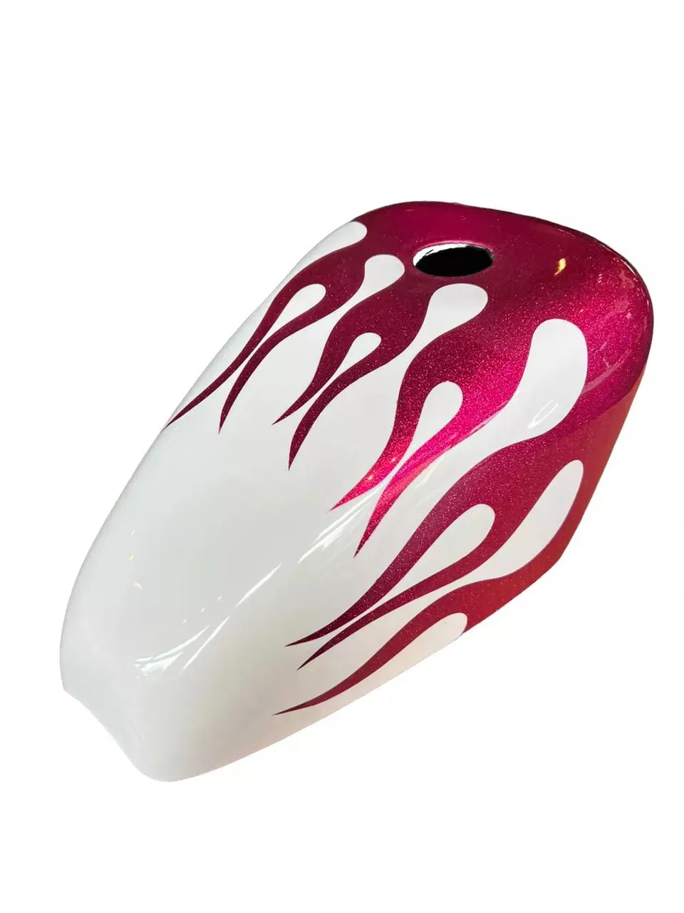WHITE PINK FLAMES - Iron