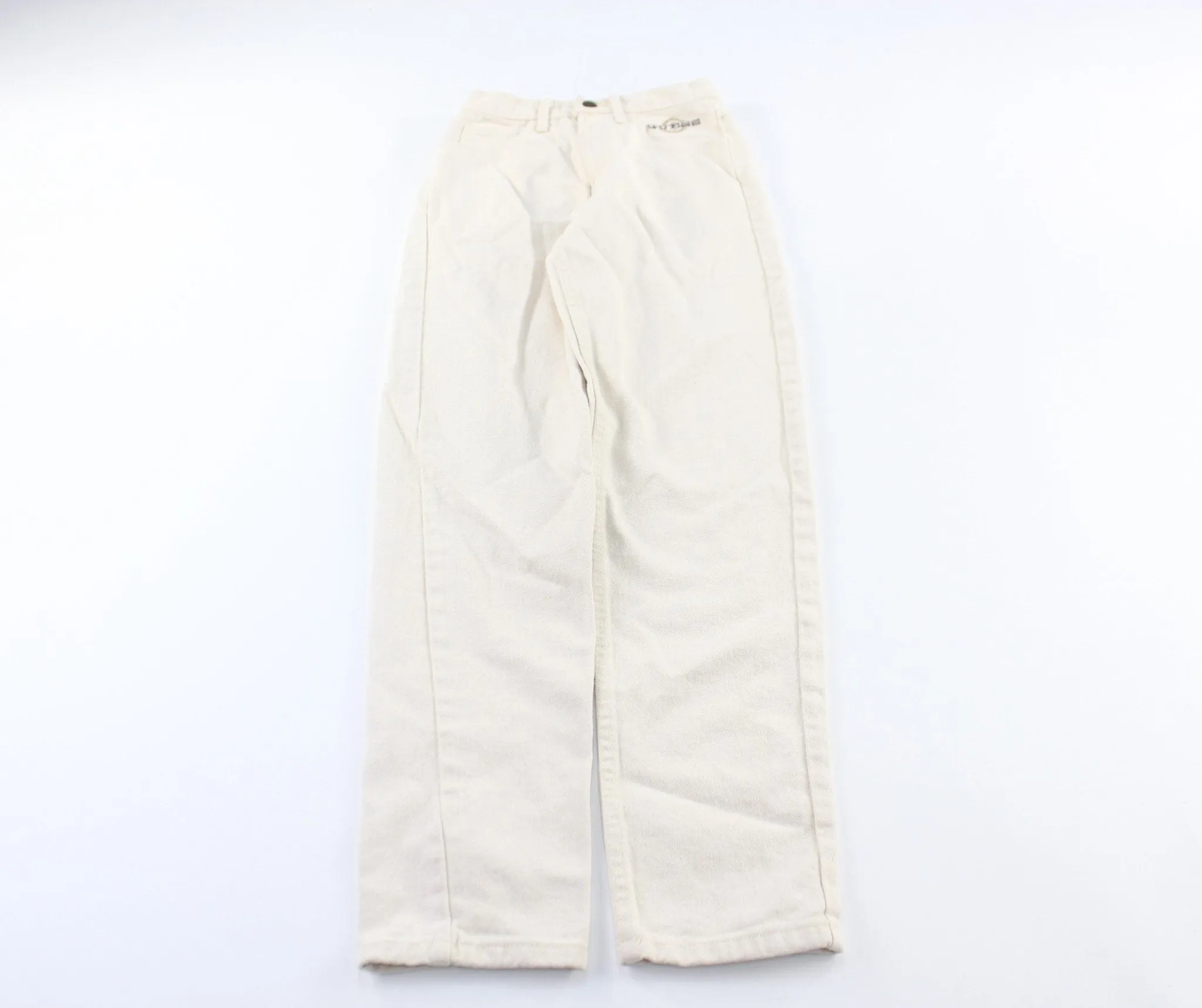 Women's Guess Embroidered White Denim Jeans