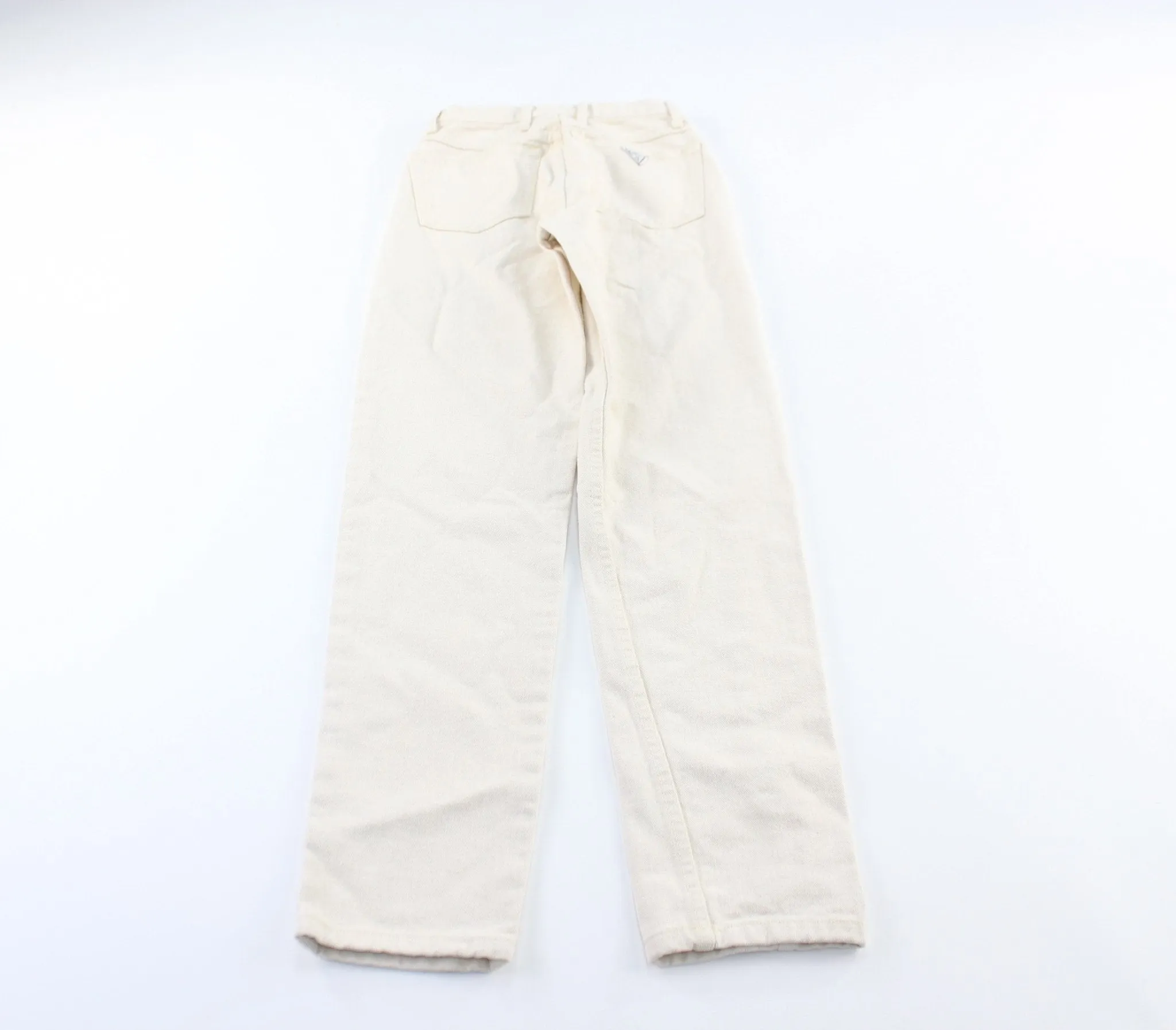 Women's Guess Embroidered White Denim Jeans