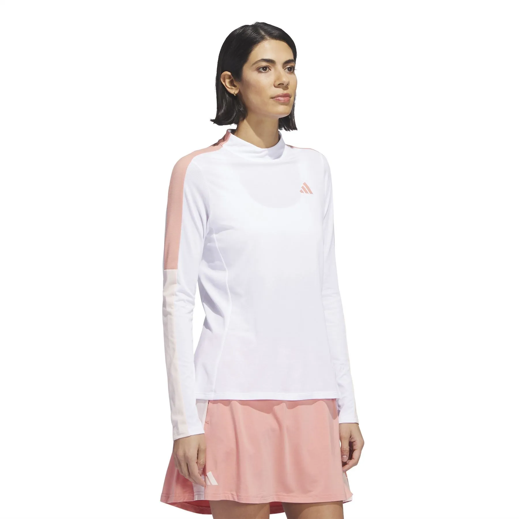 Womens Made With Nature Long Sleeve Mock Neck White - AW23