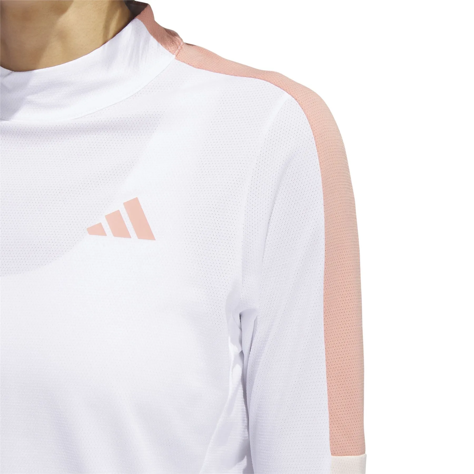Womens Made With Nature Long Sleeve Mock Neck White - AW23