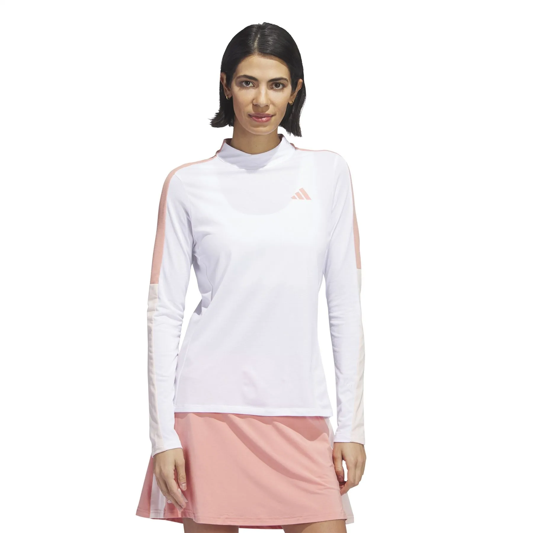 Womens Made With Nature Long Sleeve Mock Neck White - AW23
