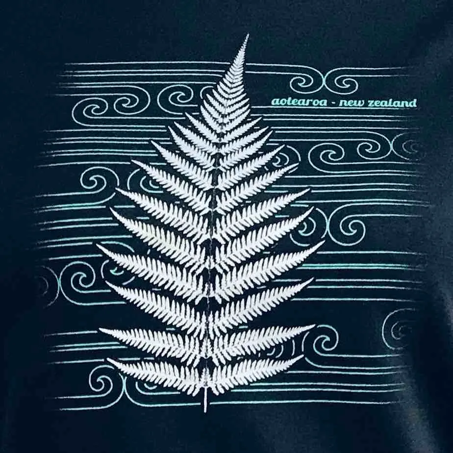 Womens New Zealand T Shirt - Silver Fern