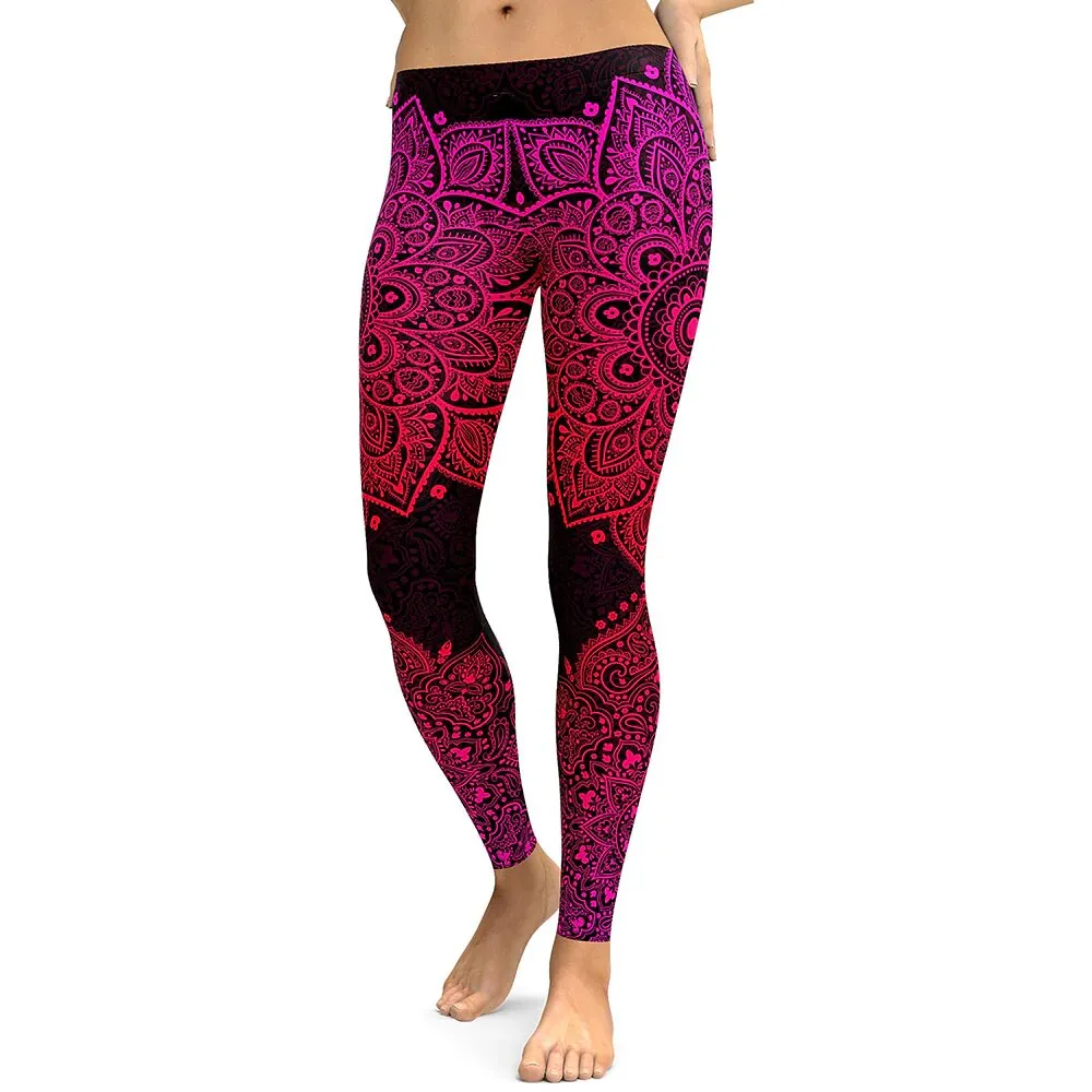 Women's Summer Slim High Waist Fitness Leggings With Digital Prints
