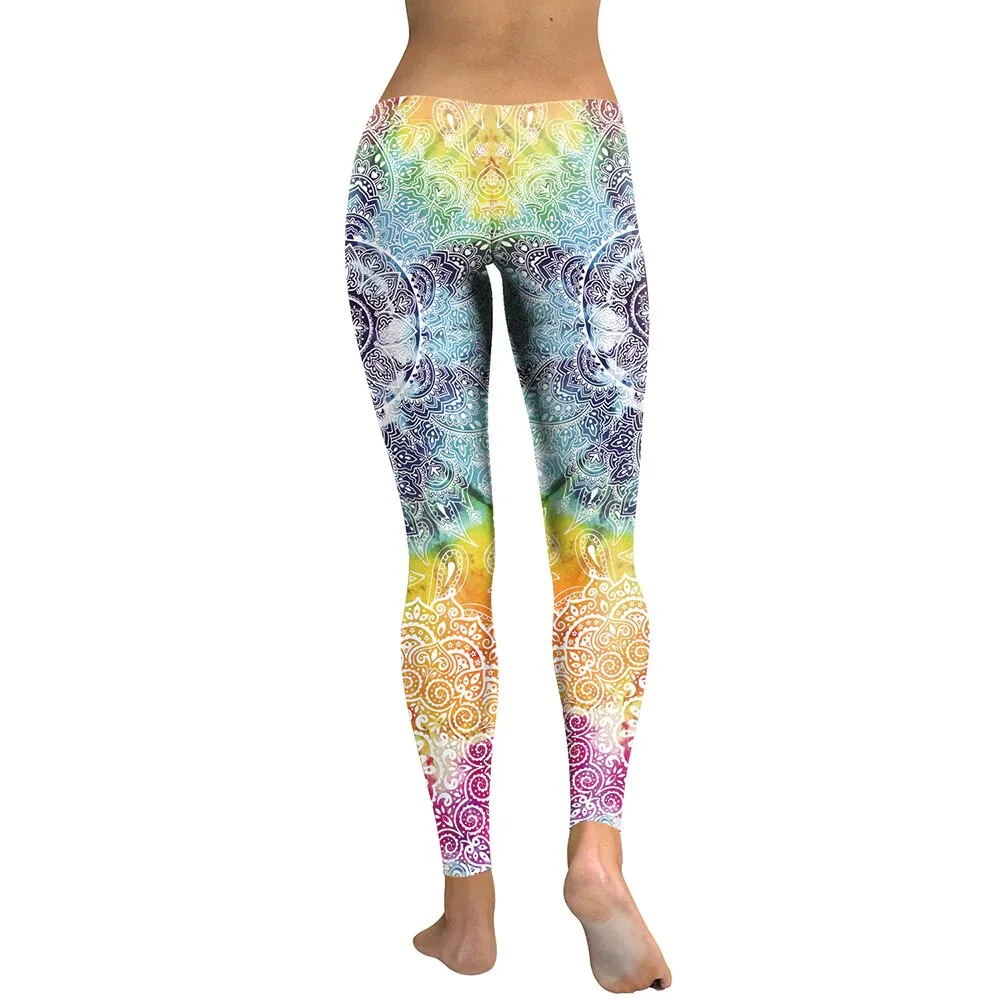 Women's Summer Slim High Waist Fitness Leggings With Digital Prints