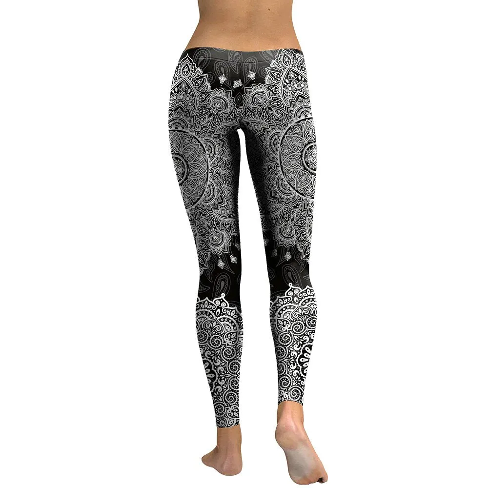 Women's Summer Slim High Waist Fitness Leggings With Digital Prints