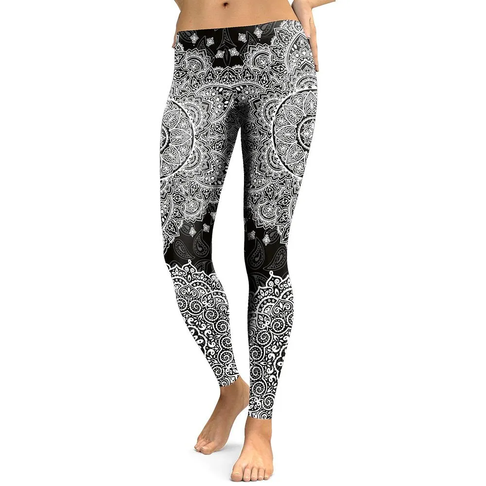 Women's Summer Slim High Waist Fitness Leggings With Digital Prints