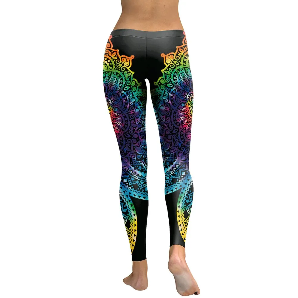 Women's Summer Slim High Waist Fitness Leggings With Digital Prints