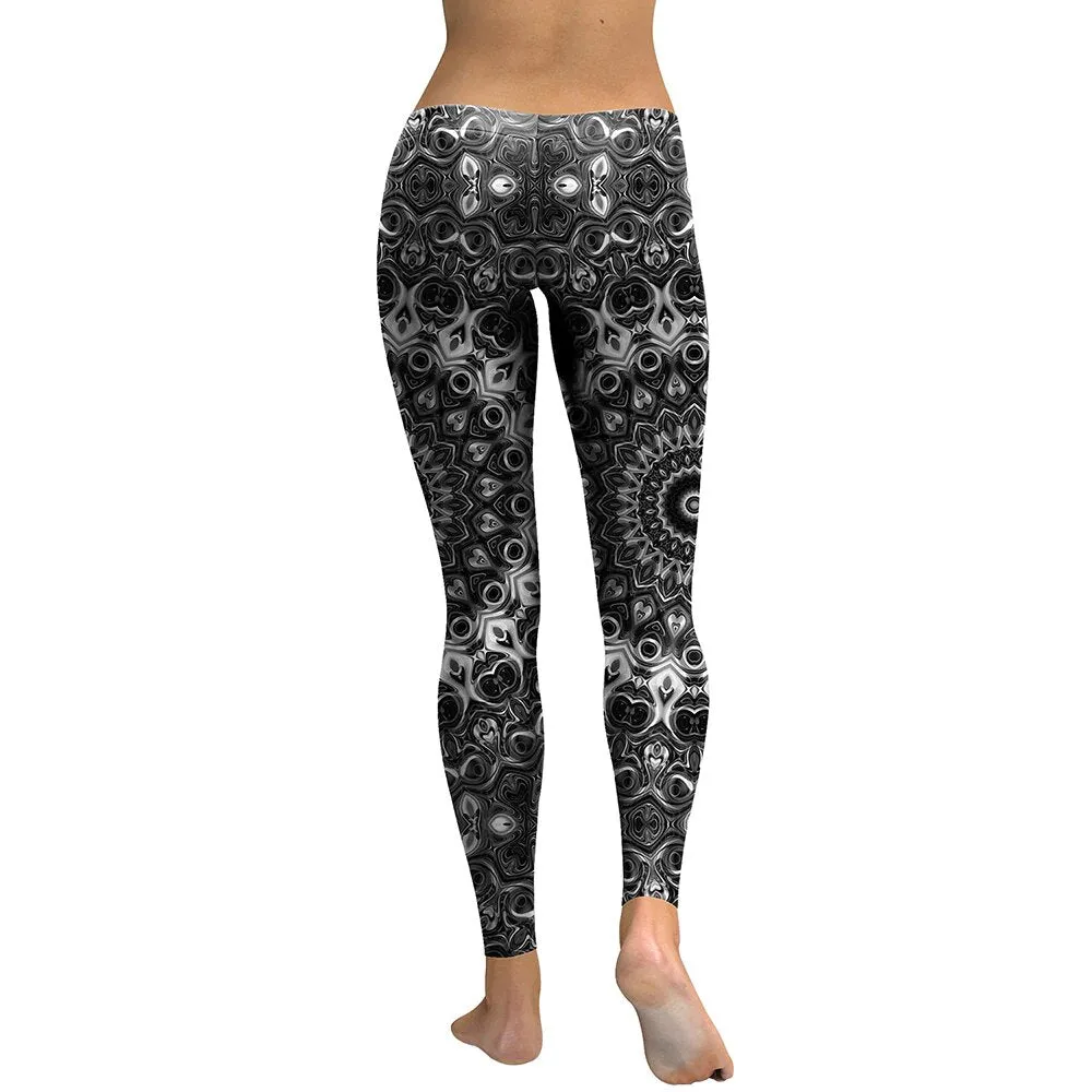 Women's Summer Slim High Waist Fitness Leggings With Digital Prints