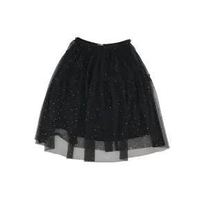 Zara skirt 11-12 years black mesh layered with gem stones